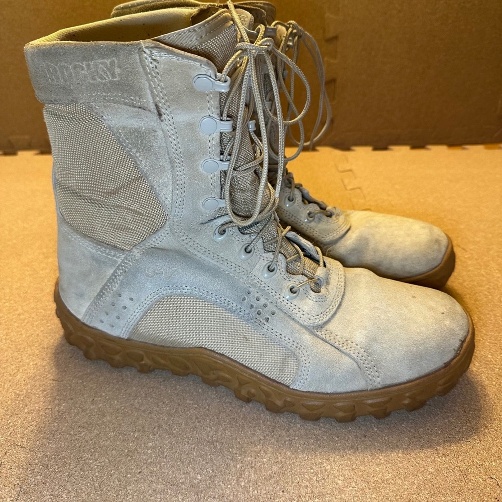 Rocky S2V Special Ops Tactical Boots Mens 13 Tan Military Vibram Suede 101